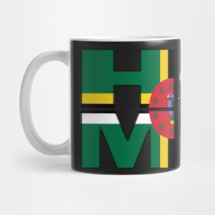 Dominica Flag Collection Spelling HOME - Roseau - Soca Mode Mug